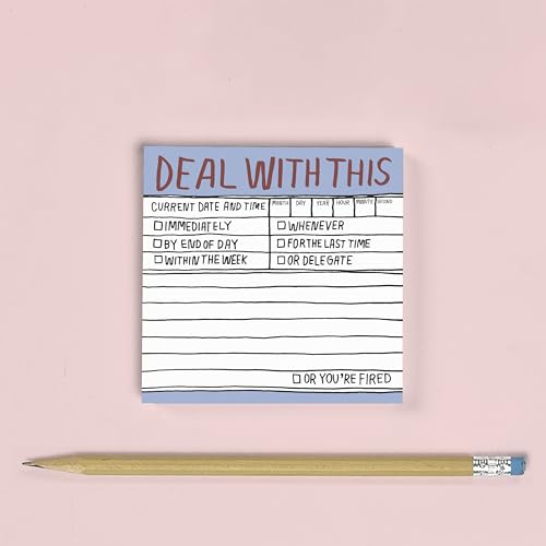 Image of Hand-Lettered Deal With This Sticky Notes