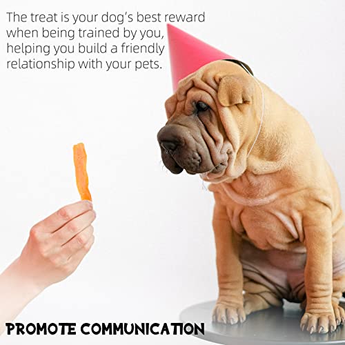 Asmpet Sweet Potato Dog Treats Fries, Healthy Natural Low Fat Grain Free Treats, Gluten Free Vegetarian Snack Christmas New Year Gift For Small Medium & Large Dogs, Vegan Dog Chews 11 Ounce #TOP4