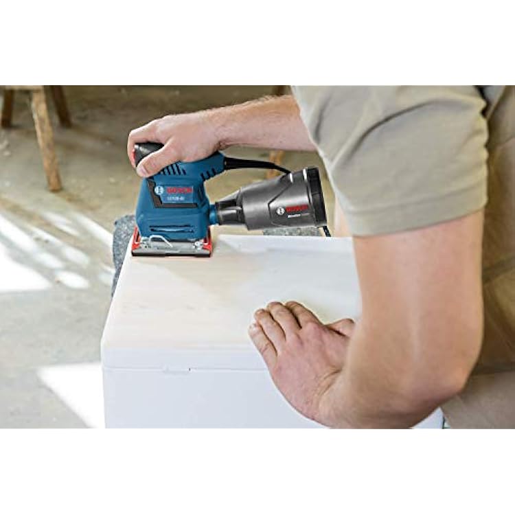 BOSCH GSS20-40 Orbital Finishing Sander 1/4-Sheet, 2 Amp, 12000 OPM with Dust Collector