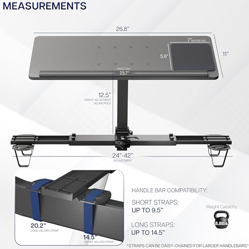 VIVO Black Universal Wooden Laptop Treadmill Desk with Tilt, STAND-TDML4R