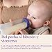 Imagen de Biberón de Cristal para leche materna de Lansinoh con tetina NaturalWave de flujo lento