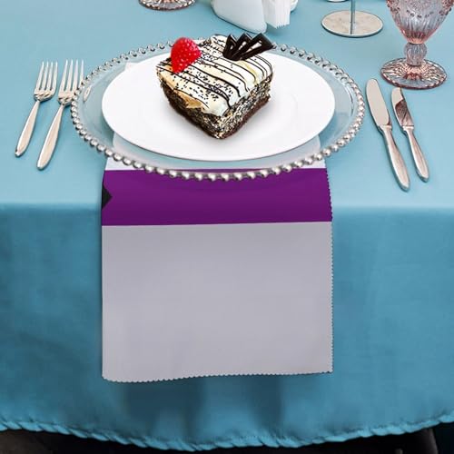 Servilleta de mesa demisexual de tela suave, mantel cuadrangular lavable para banquetes 5