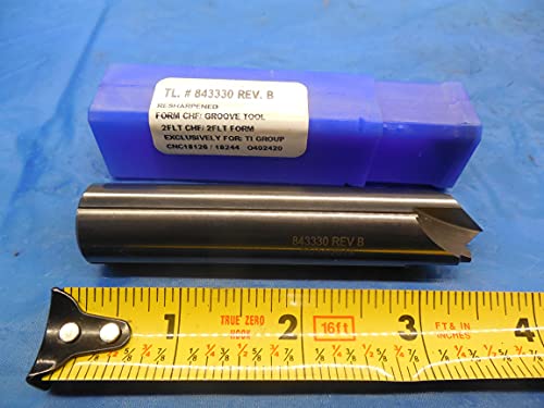 New Form Chamfer/Groove Step Tool .75 Shank 3.75 OAL 2 Flutes All Form 843330