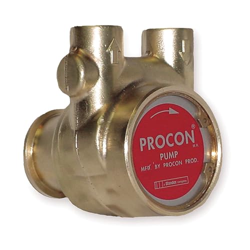 Procon 114B330F11XX Brass Rotary Vane Pump, 1/2
