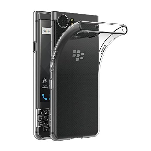 AICEK Funda Blackberry Keyone, Transparente Silicona Fundas para Blackberry Keyone Carcasa Silicona Funda Case (4.5")