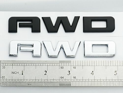 Image of 1Pc 2010-2020 Acadia Terrain Liftgate AWD Letter Emblem 3D Badge Nameplate Replacement for Acadia Terrain (Matte Black)
