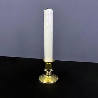 SUMAG Candlestick for Super Candle Magic Tricks Replacement Not Inludes The White Candle Magic Accessories Props (Golden)