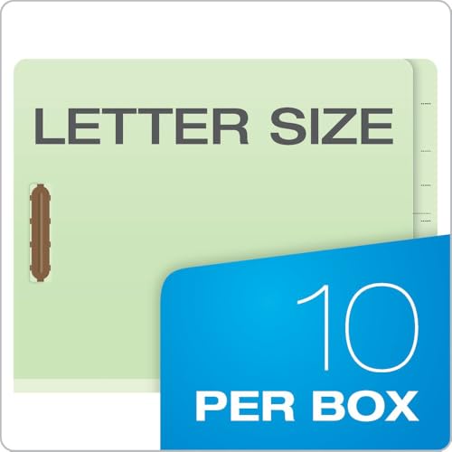 Dossiers de classification Pendaflex lettre à 2 intercalaires vert clair x10