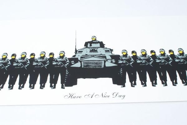 Amazon.co.jp: WCP Banksy バンクシー HAVE A NICE DAY リ 