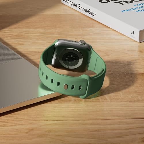 12 Pack Sport Bands Compatible with Apple Watch Band 38mm 40mm 41mm 42mm 44mm 45mm 46mm 49mm for Women Men,Soft Wristband Silicone Strap for iWatch Bands Series 11 10 9 8 7 6 5 4 3 2 1 Ultra SE by CyEiSunovLia - Used condition - Image 4