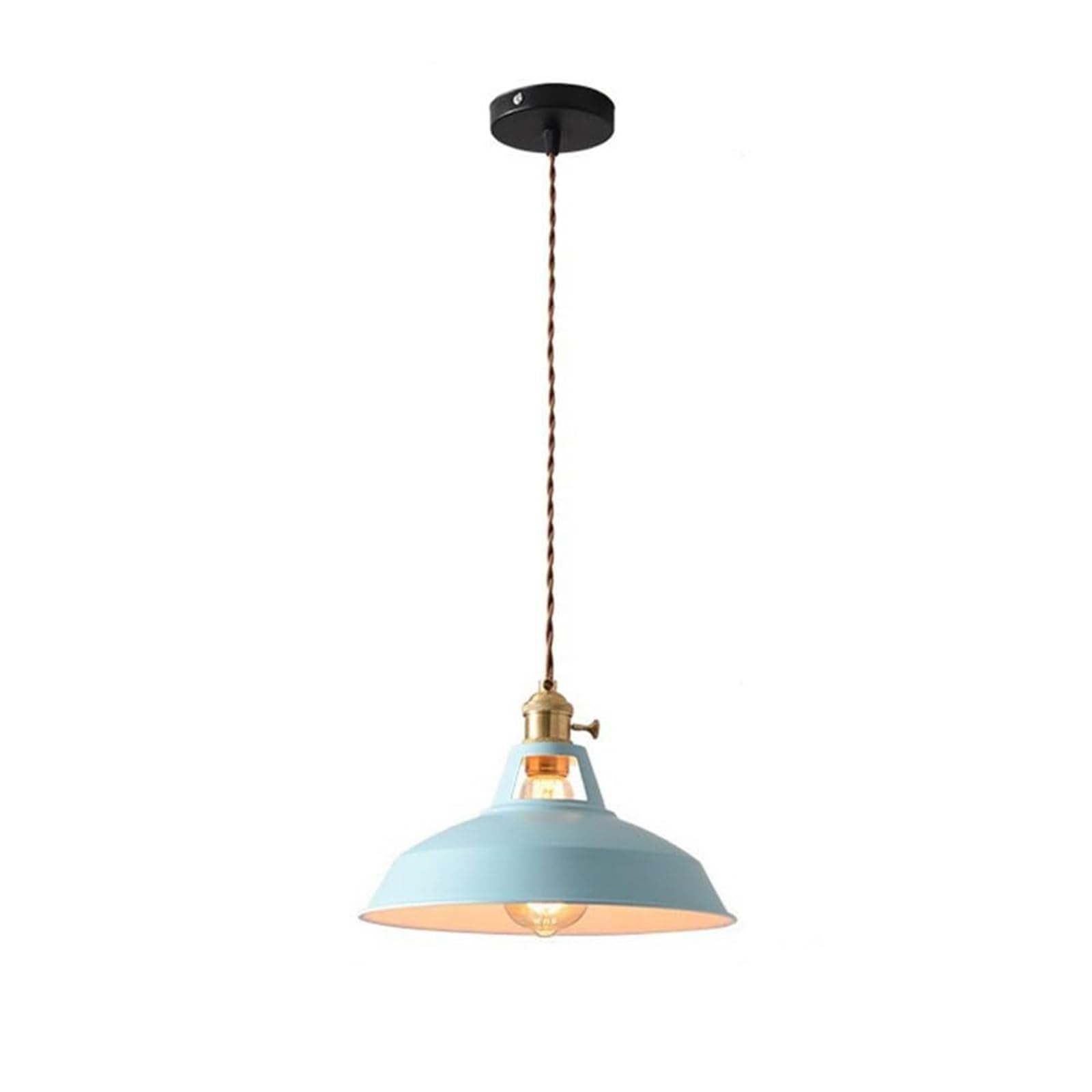SYAXVOM Fashion Chandeliers Ceiling Lighting Fixture – Modern Style Pendant Light, Simple Hanging for Living Room, Dining Loft, and Kitchen(Blue)