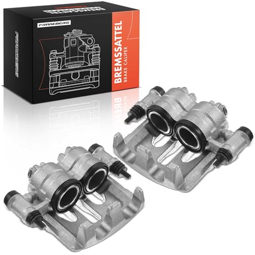 Frankberg 2x Brake Caliper Disc Brake Front Left Right Compatible with Movano B Bus Box Movano B Platform/Chassis Master III Bus Master III Box Replace# 344588