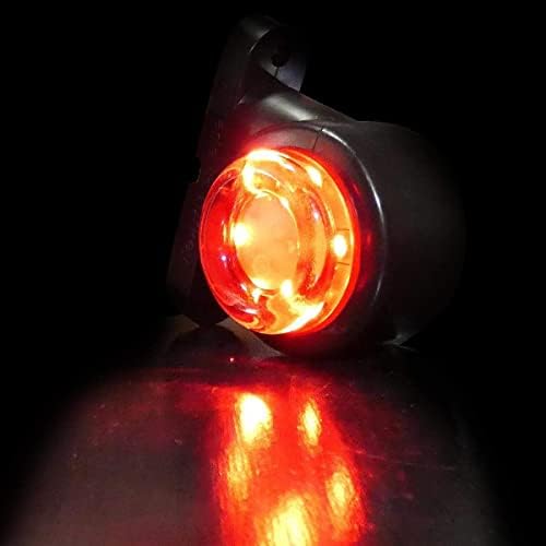 flexzon 4 X Mini side rubber 6 led marker lights trailer truck lorry camper 12V 24 Volt
