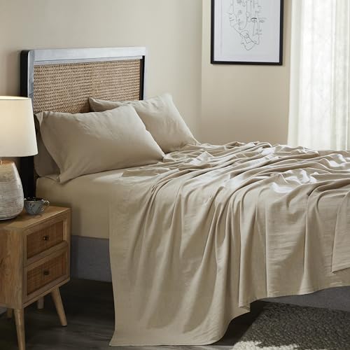 Parure de lit en coton et lin mélangé chic pour chambre moderne - 3