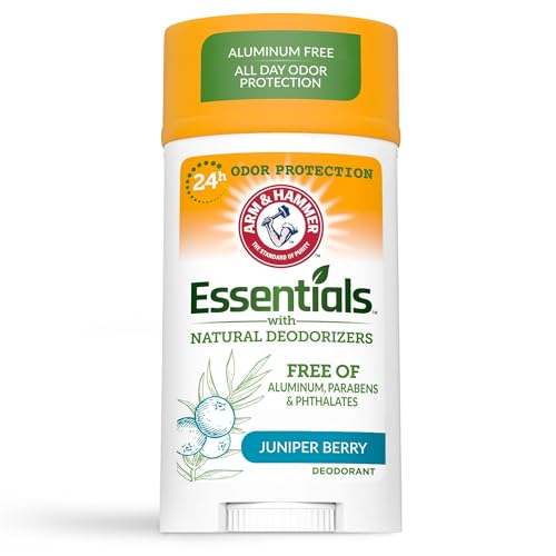 ARM & HAMMER Essentials Deodorant, Juniper Berry, Made with Natural Deodorizers, 2.5 oz - image 1