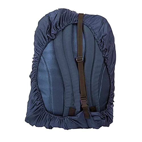 Image of Nylon Backpack Rain & Dust Bag Cover Waterproof with Cary Pouch Adjustable for Hiking Rucksack Camping Trekking & Traveling 35L to 65L Laptop, School, Luggage Bag Cover (Navy Blue-1)