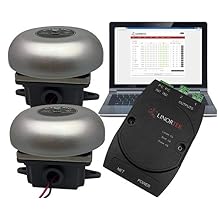 Netbell-2-2Bel TCP/IP Network Break Bell System w/Web-Based Bell Scheduling Software 2 Bells