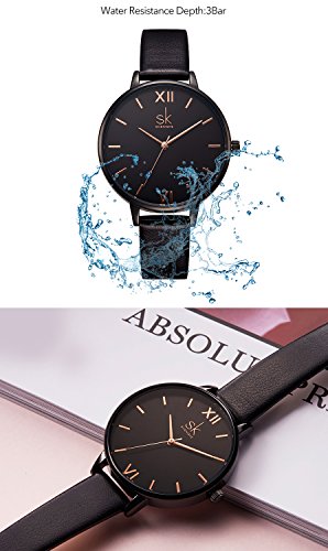 Shengke Women Watches Leather Band Luxury Quartz Watches Girls Ladies Wristwatch Relogio Feminino #TOP4