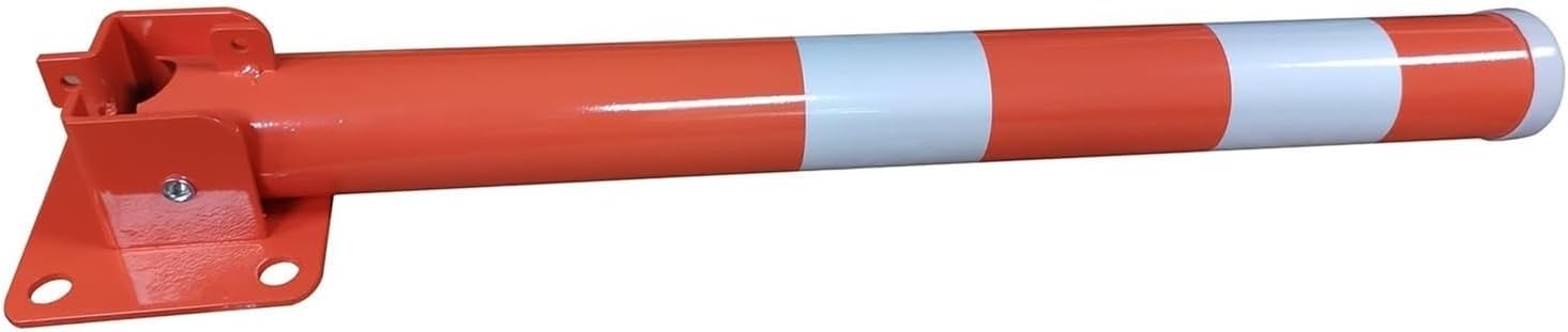 HCZKIUJY Foldable Traffic Bollard, Rustproof Waterproof Safety Barrier for Driveway Parking Security (Red)