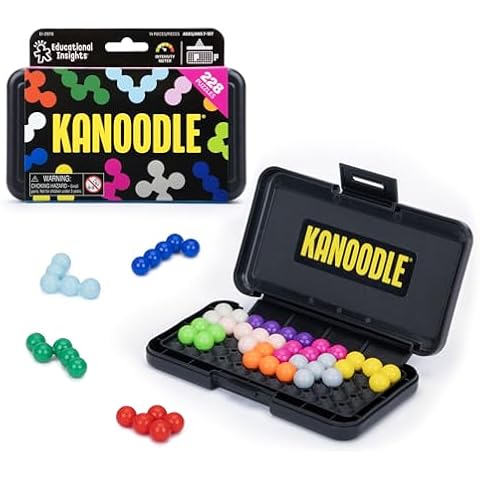 Educational Insights Kanoodle - Original 3D Brain Teaser Puzzle, Single Player Mind Challenge Toys, Handheld Travel Games, Challenging Logic Puzzles and Gifts for Kids, Teens & Adults Ages 7+ Cover