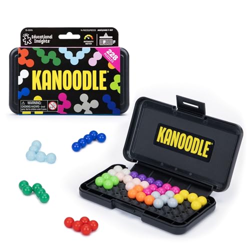 Educational Insights Kanoodle – 3D Brain Teaser Puzzles for Kids, Spatial Puzzle Games for Adults, Teens and Kids, Problem Solving Toys and Logic Puzzles, Single Player Games