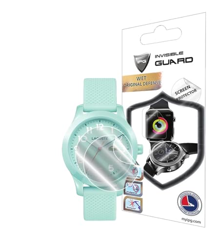 Image of IPG for Lacoste 12.12 Kids´ Quartz TR90 Analog Watch Hydrogel Screen Protector (2 Units) Invisible HD Clear Film Anti Scratch Guard-Smooth/Self-Healing/Bubble Free for 12.12