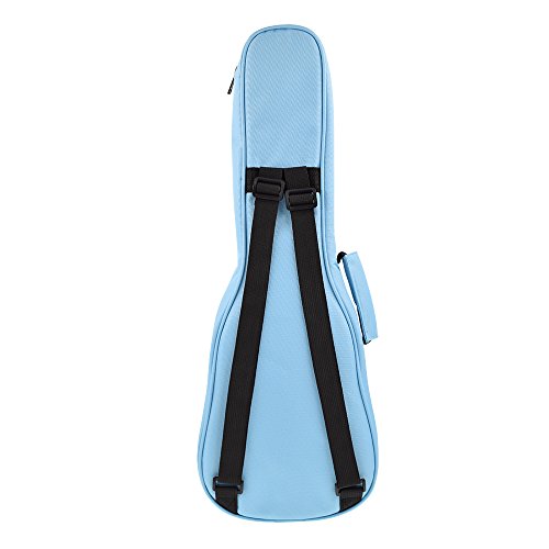 Cloudmusic Ukulele Case 10Mm Padded Ukulele Backpack Case Soprano Concert Tenor Ukulele Case Black Blue Grey (Soprano, Blue) #TOP2