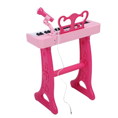Jiawu 37 Keys Toddler Piano Keyboard, 22 Demo Songs 4 Rhythms 4 Instrument Tones Electronic Musical Instrument, Kids Piano with Microphone Music Stand Dual Speakers for Preschool - Image 5
