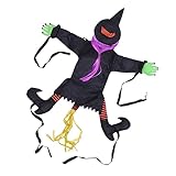 Abaodam 1 stuk Halloween heksenhanger grappige boomdecoratie voor buiten Halloween festiviteiten duurzaam en materialen opvallend ontwerp voor tuindecoratie