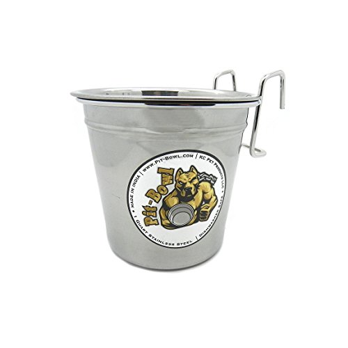 Pit-Bowl Stainless Steel Hook-On, Dog Crate Water Bowl (1 To 1.5Qt) Cr82 #TOP1