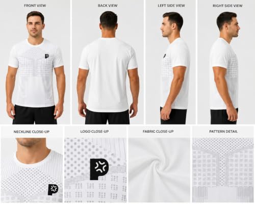 Image of Men's Active Wear T-Shirt | 100% Polyester | Regular Fit | Round Neck | Half Sleeve | Solid Sports & Gym T-Shirt for Running, Workout, Casual