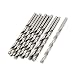 New Lon0167 Silver Tone Featured High Speed Steel reliable efficacy Straight drill hole 3.3mmx50mm Tip Twist Drill Bit 10pcs(id:d4f 4e 14 097)