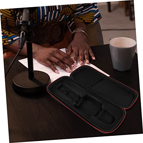 Whamvox Microphone Zipper Bag Tote Bag With Zipper Microphone For Speaker Wireless Microphone Storage Pouch For Microphone Hard Case Organizer Microphone Storage Bag Storage Bag For Mic Pu #TOP1