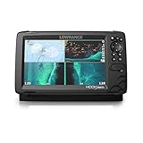 Lowrance HOOK Reveal 9 TripleShot - 9インチ 魚群探知機 トランスデューサーとC-MAP 米国内陸マッピングプリロード付き