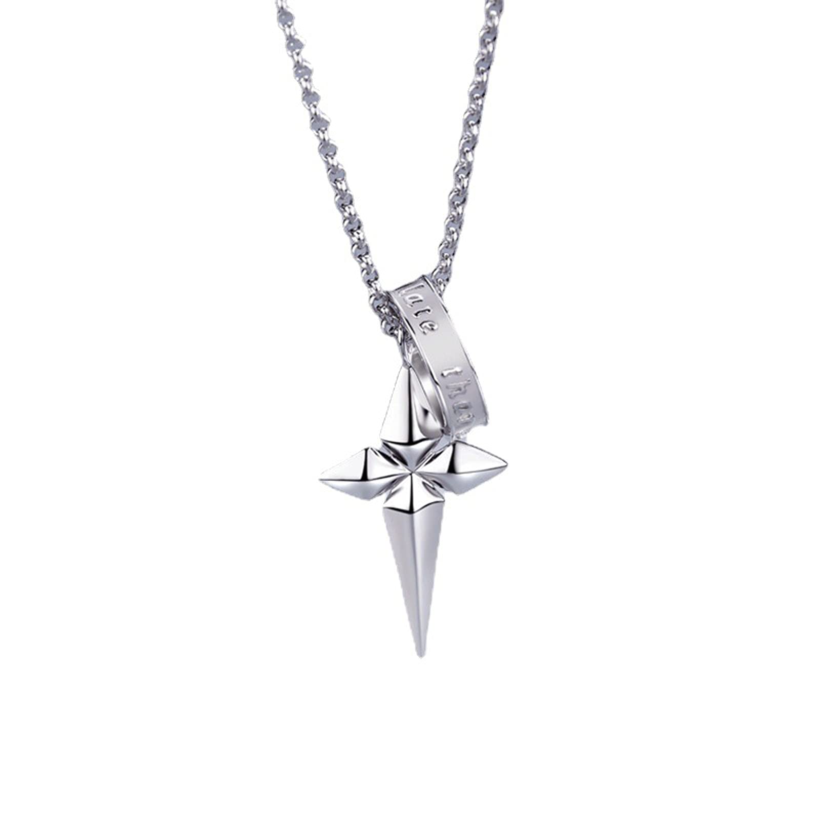 Collier homme hip hop avec pendentif tendance style japonais ins pour garcons