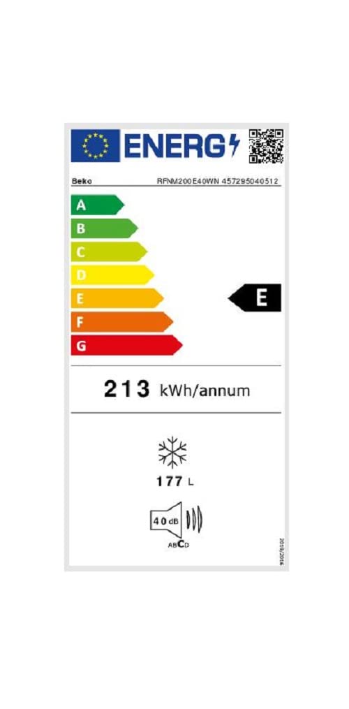 BEKO Congélateur | Pose libre | Armoire | Froid ventilé | E | 177 litres | A *
