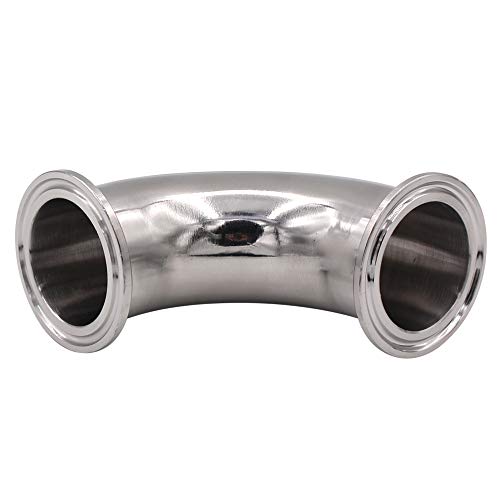 Dernord 1-1/2" Tube Od Elbow 90 Degree Sanitary Pipe Fitting Ss304 Tri Clamp 1.5 Inch #TOP3