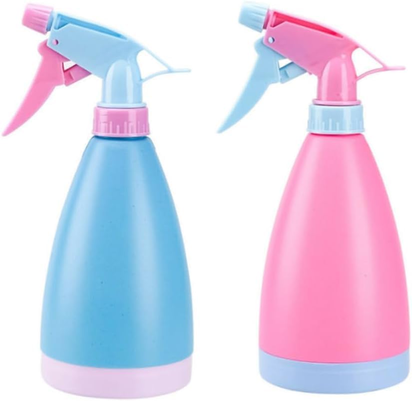 CHIDDHAN Mist Spray Bottles 2 Pack Refillable Sprayer Leak Proof Trigger Spraying Bottle with Mist Stream for Cleaning, Gardening