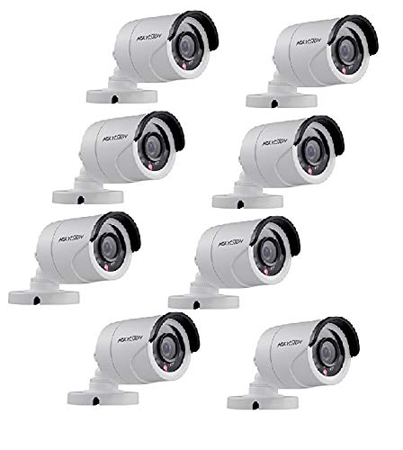 HIKVISION Full HD 2MP Cameras Combo Kit Wireless (DS-2CE1AD0T-IRP/ECO ) - Pack of 8