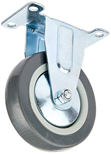 Mtx Rodizio De Borracha Cinza Fixo Sem Freio 4-100 Mm Suporta Até 55 Kg