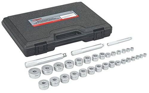 OTC 4410 Metric and Standard Master Bushing Drive Set - 33 Piece - Remove and Install Bushings Ranging from 10mm to 42mm in Diameter and 3/8 to 1-3/8 in Diameter; Includes Storage Case