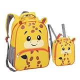 Kit Mochila Costas Lancheira Infantil ZOOP Creche (Amarelo)
