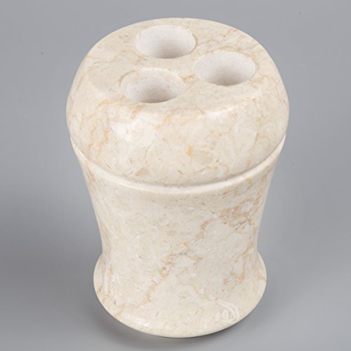 Creative Home Champagne Marble Fluted Toothbrush Holder #TOP2