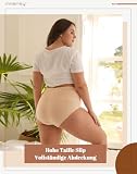 INNERSY Majtki damskie, duże rozmiary, bawełniane, wysoki stan, bielizna maxi, 5 sztuk, 44-46