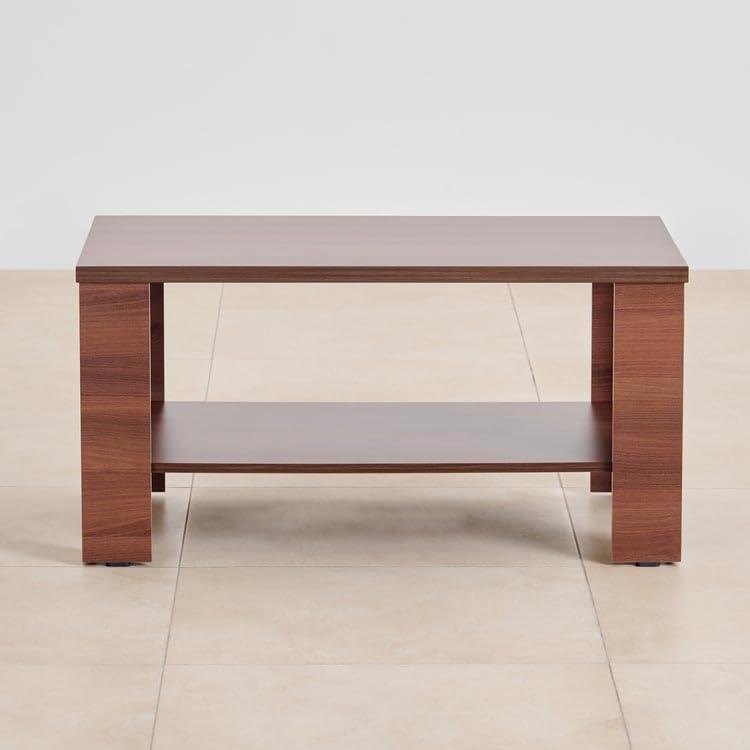 Image of Home Centre | Clary | Engineered Wood | Center Table | Coffee Table | Brown | 1 Year Warranty