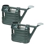 2 x 6.5L Watering Can Outdoor With Sprinkler Rose - Lightweight Everyday Garden Watering Can - Indoor & Outdoor Houseplant Garden Plants Watering Can - Detachable General Purpose Rose Head.