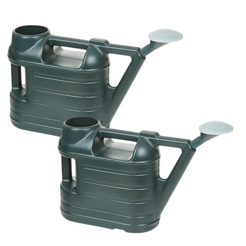 Image of 2 x 6.5L Watering Can Outdoor With Sprinkler Rose - Lightweight Everyday Garden Watering Can - Indoor & Outdoor Houseplant Garden Plants Watering Can - Detachable General Purpose Rose Head.