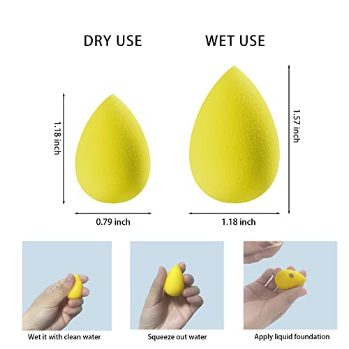 GFOUNS small mini makeup sponge bulk : 30 pcs mulit-colored foundation makeup sponges for foundation,make up sponges for face(30 pcs)