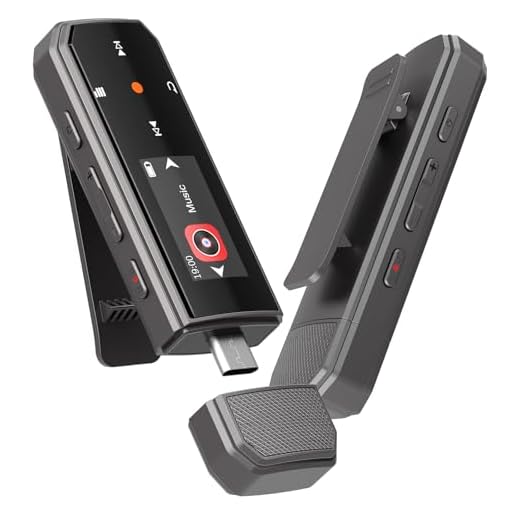 RUIZU 64GB Type-C USB MP3 Player with Bluetooth 5.3, Clip Portable Music Player with FM Radio, Voice Recorder, Pedometer for Sport, Digital Audio Shuffle A-B Repeat, Support Mobile Phone File Transfer