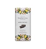 chocolate negro 85 cacao beneficios Sin gluten. Sin aceite de palma.